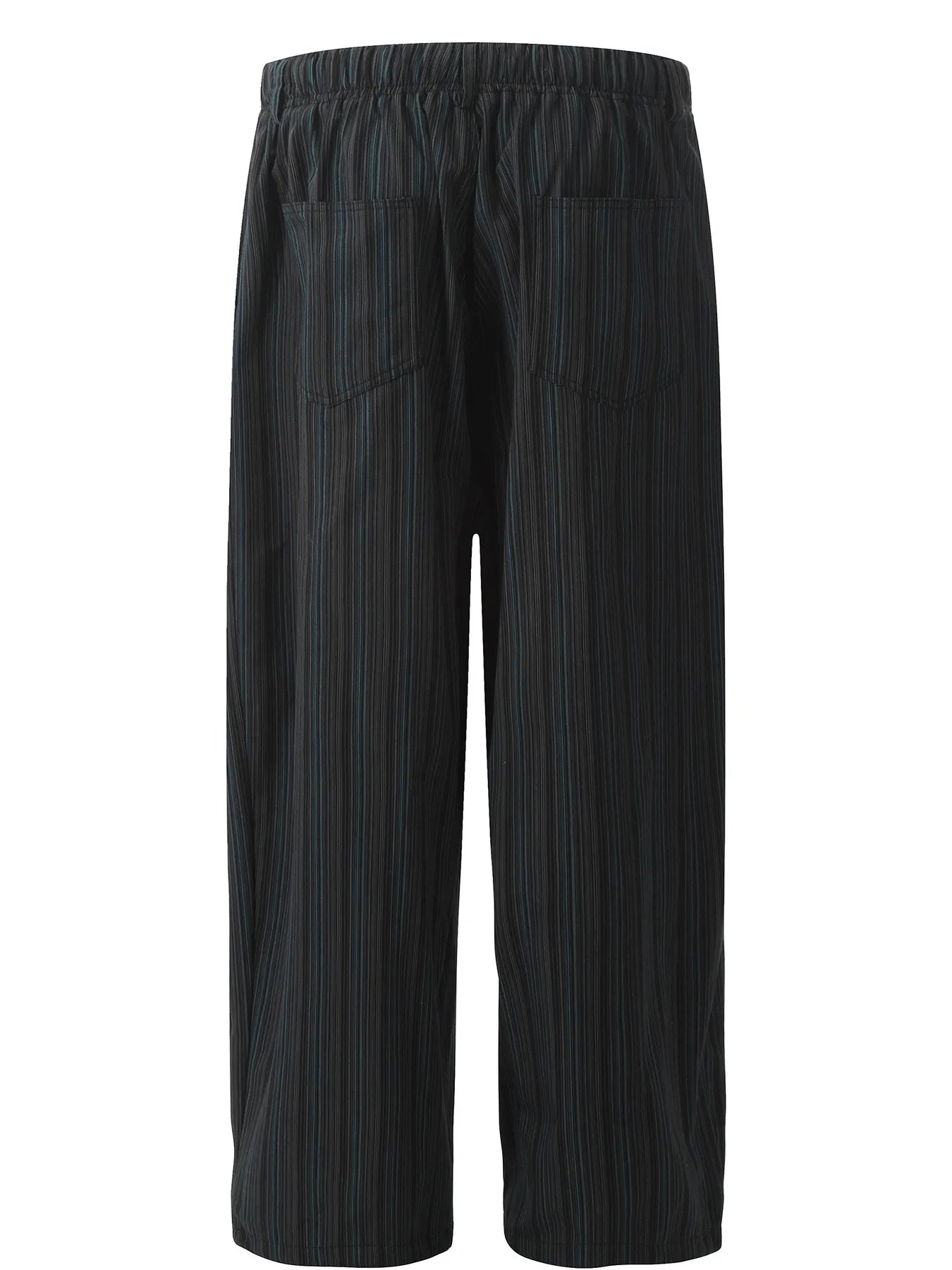 Close-up of cotton fabric texture on wide leg pants