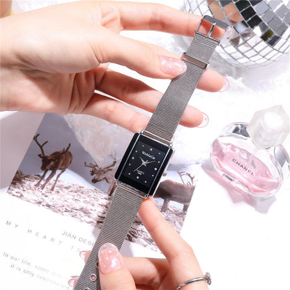 Women's Architectural Rectangular Couple’s Watch
