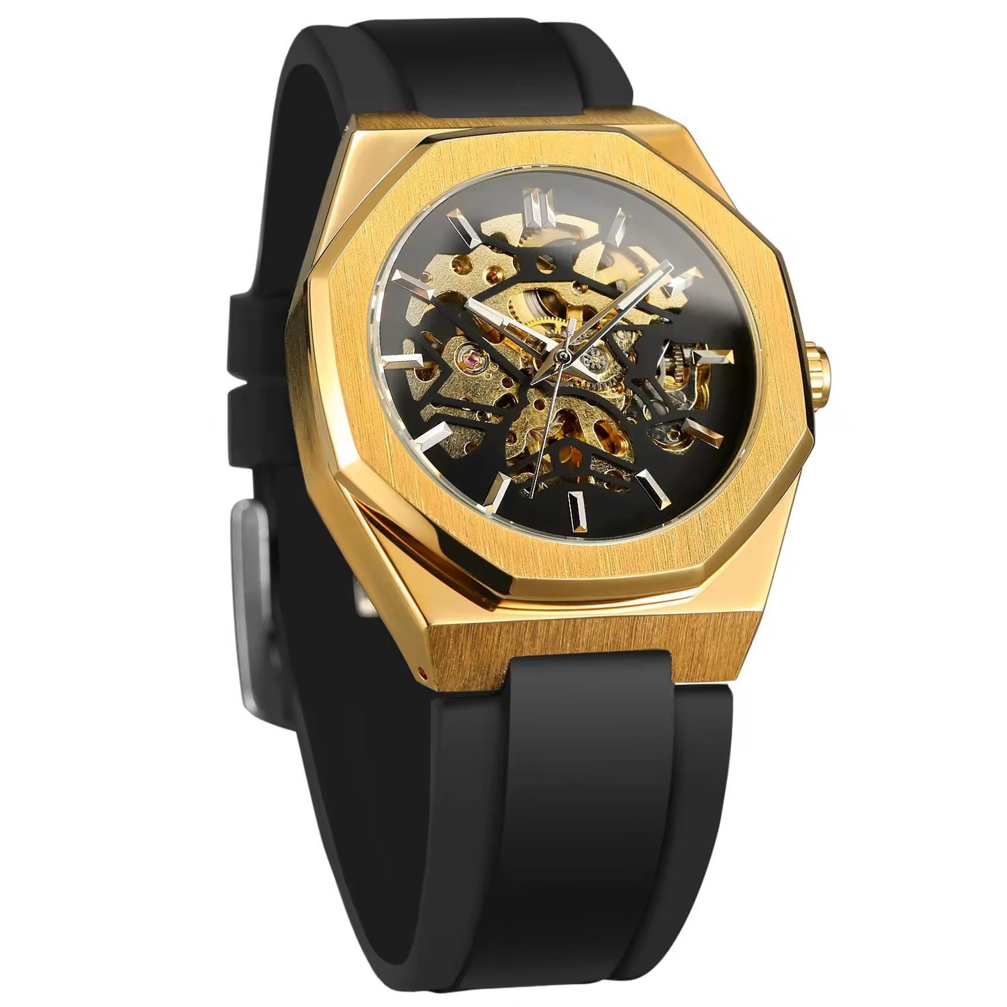 Men's Casual Hollow Skeleton Automatic Timepiece