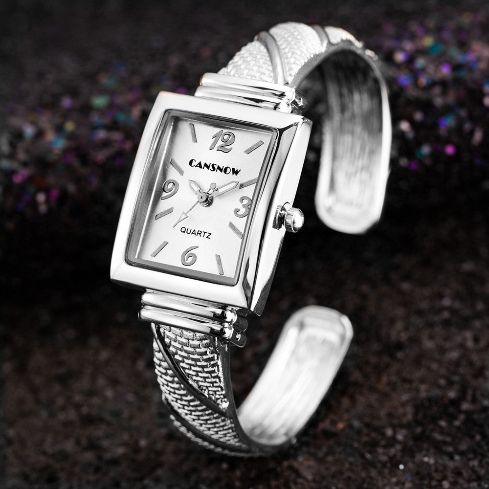 Women's Signature Rectangular Bracelet Quartz Timepiece