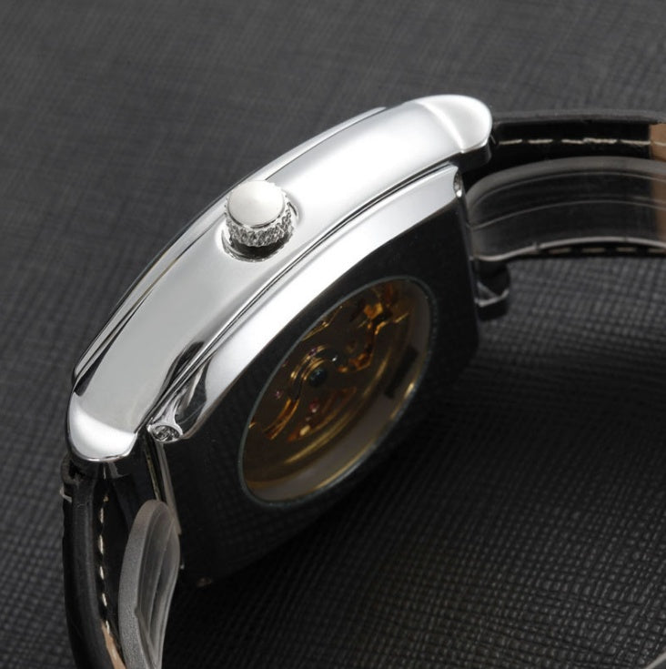 Men's Architectural Square Tourbillon Timepiece