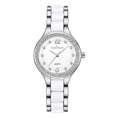 Women's Ceramic & Alloy Luxury Quartz Watch