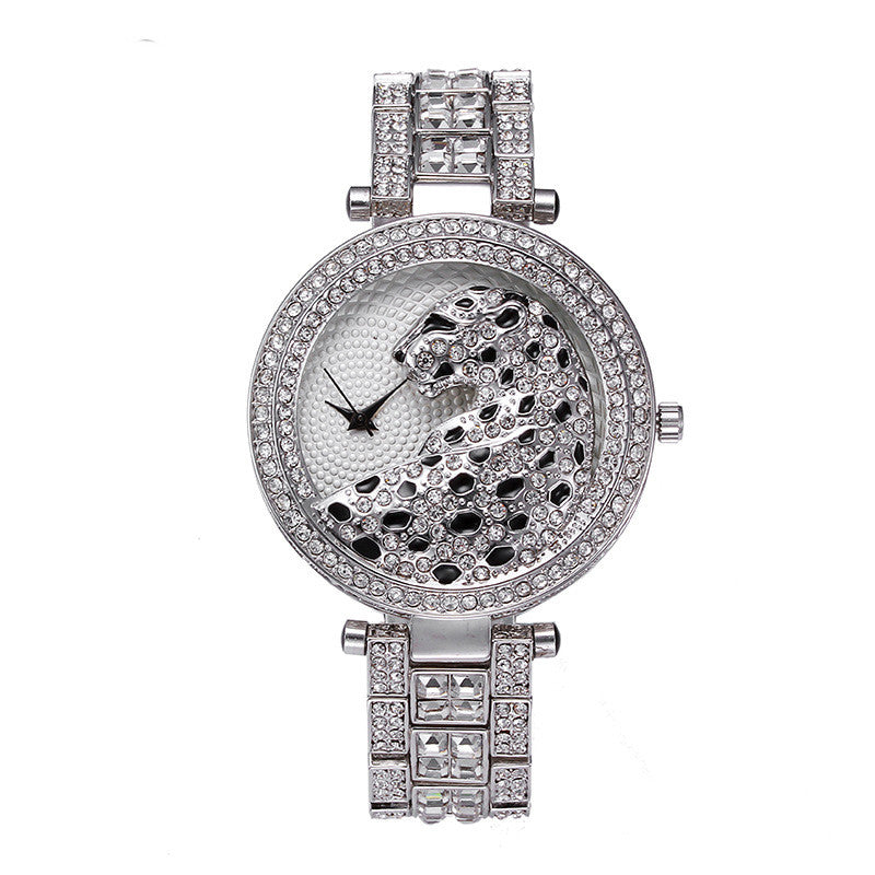 Women's Aureate Leopard Diamond Statement Timepiece