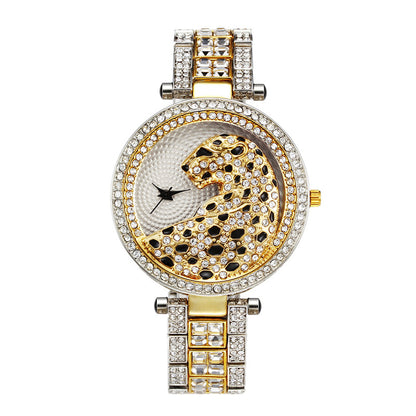 Women's Aureate Leopard Diamond Statement Timepiece