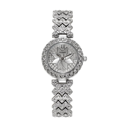Women's Glistening Pavé Roman Petite Timepiece
