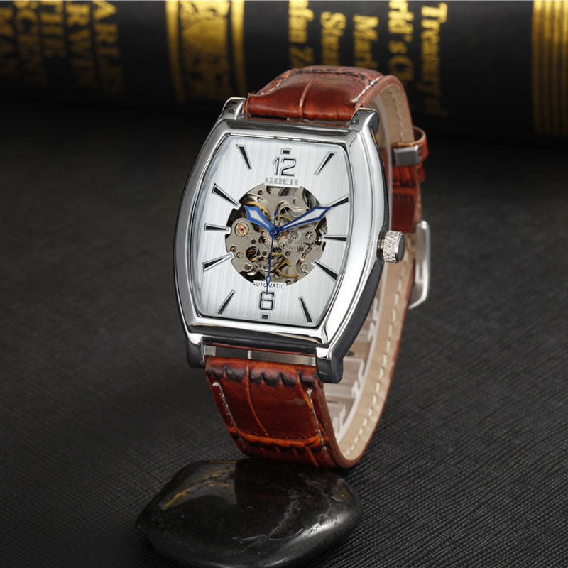Men's Architectural Square Tourbillon Timepiece