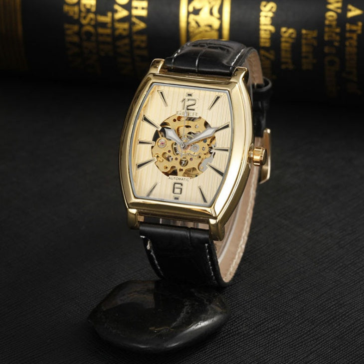 Men's Architectural Square Tourbillon Timepiece