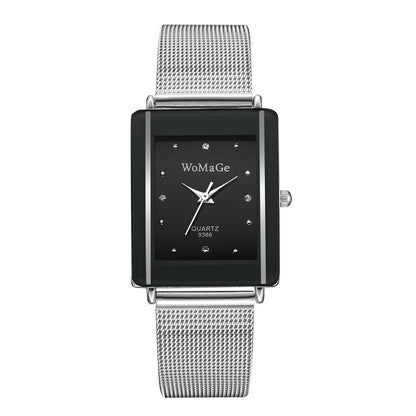 Women's Architectural Rectangular Couple’s Watch
