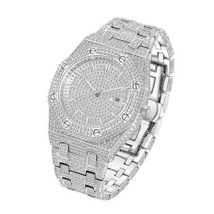 Men's Imperial Ice Hip Hop Full Diamond Timepiece
