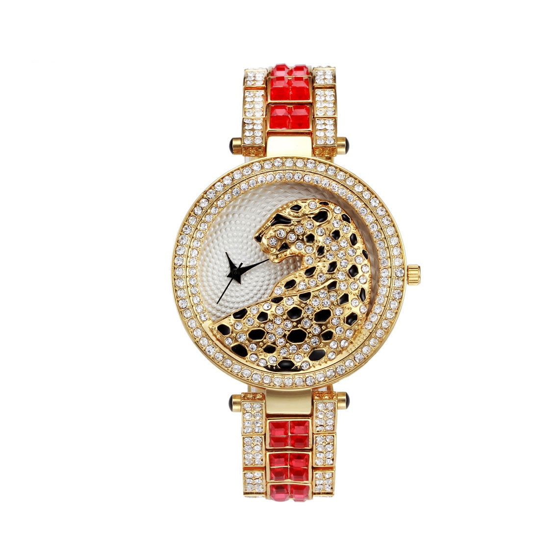 Women's Aureate Leopard Diamond Statement Timepiece
