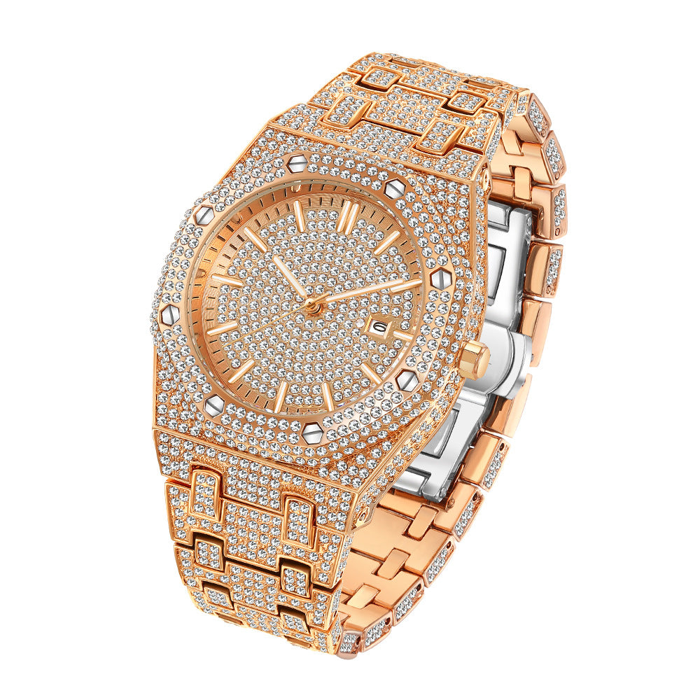 Men's Imperial Ice Hip Hop Full Diamond Timepiece