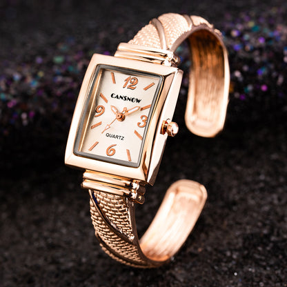 Women's Signature Rectangular Bracelet Quartz Timepiece