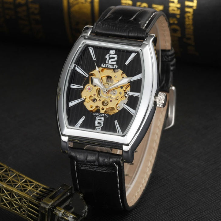 Men's Architectural Square Tourbillon Timepiece