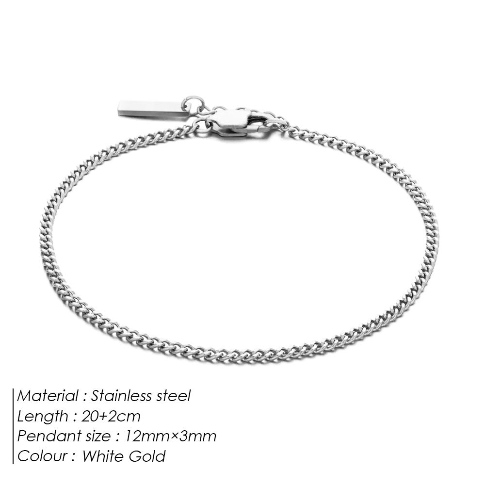 Executive Cuban Link Minimalist Bracelet