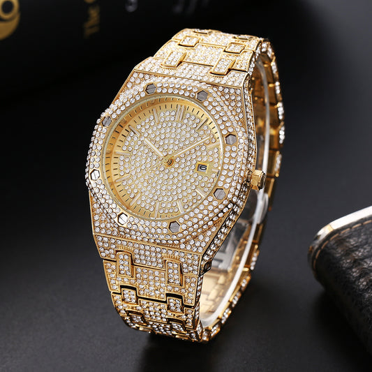 Men's Imperial Ice Hip Hop Full Diamond Timepiece