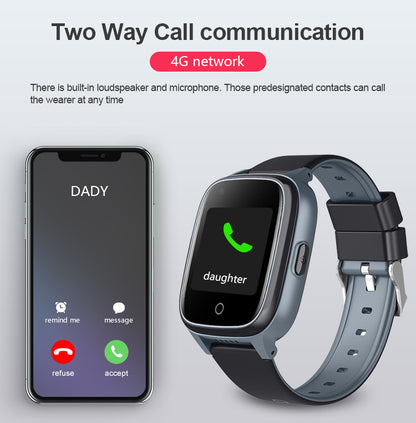 Anti-Lost Elderly Sentinel 4G GPS Positioning Smart Watch