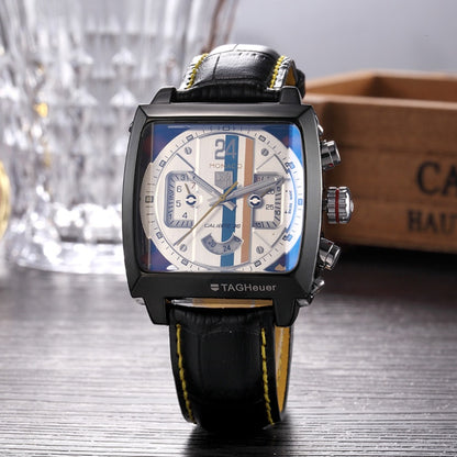 Men's Architectural Rectangular Mechanical Timepiece