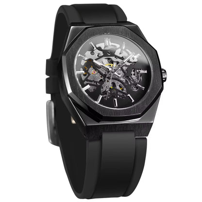 Men's Casual Hollow Skeleton Automatic Timepiece