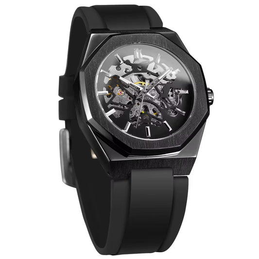 Men's Casual Hollow Skeleton Automatic Timepiece