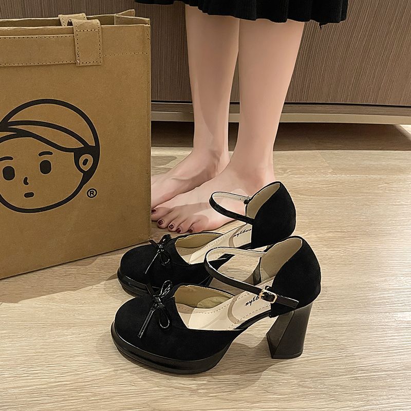 Parisian Muse Suede Bow-Tie Stiletto