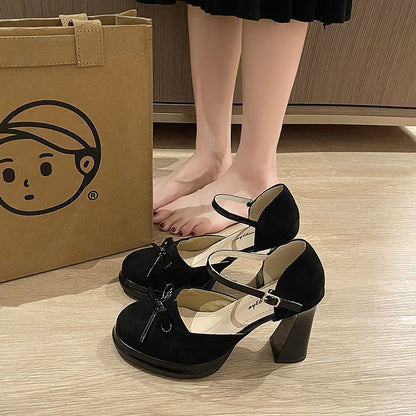 Parisian Muse Suede Bow-Tie Stiletto