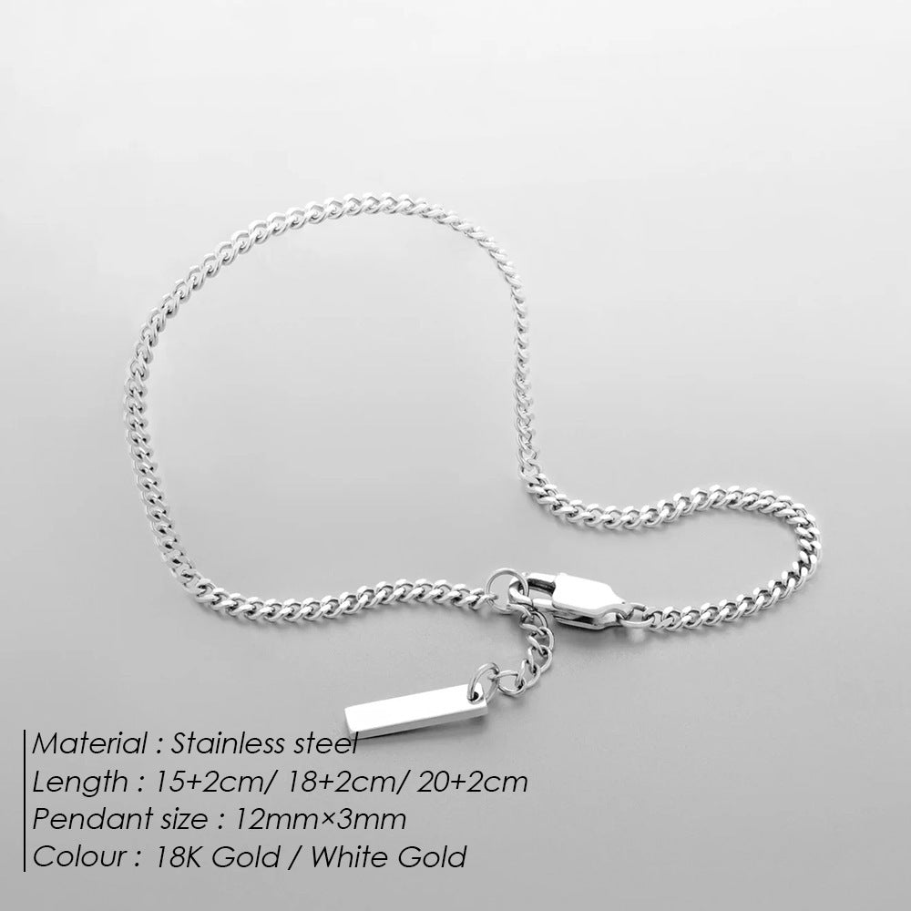 Executive Cuban Link Minimalist Bracelet