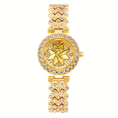 Women's Glistening Pavé Roman Petite Timepiece