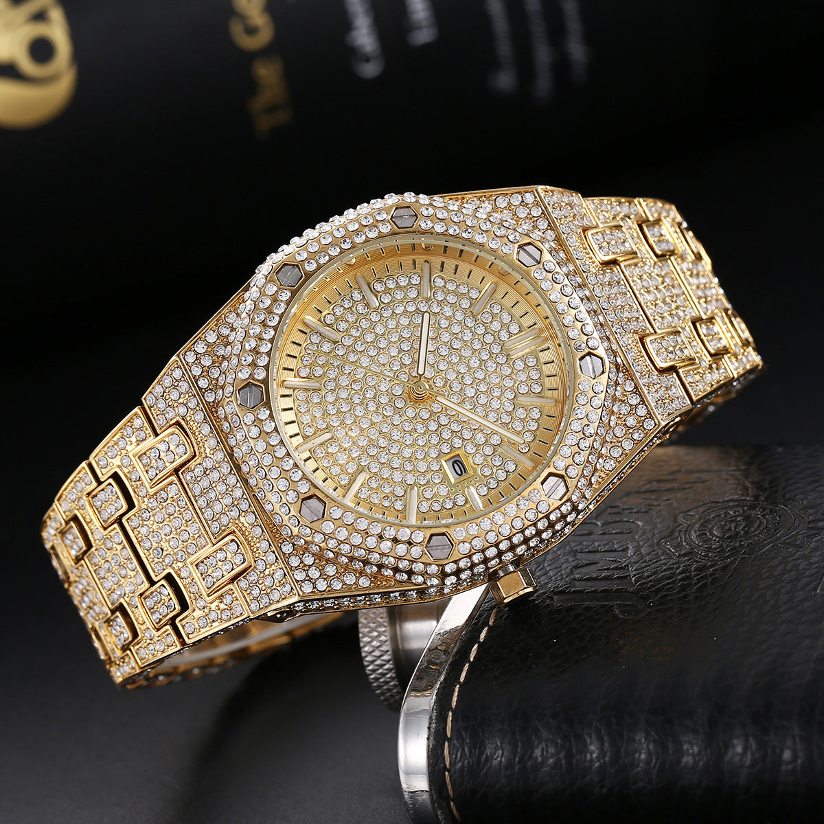 Men's Imperial Ice Hip Hop Full Diamond Timepiece