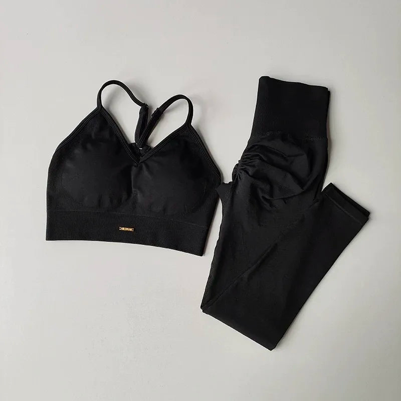 Peach High-Waisted Hip-Lifting Exercise Suit