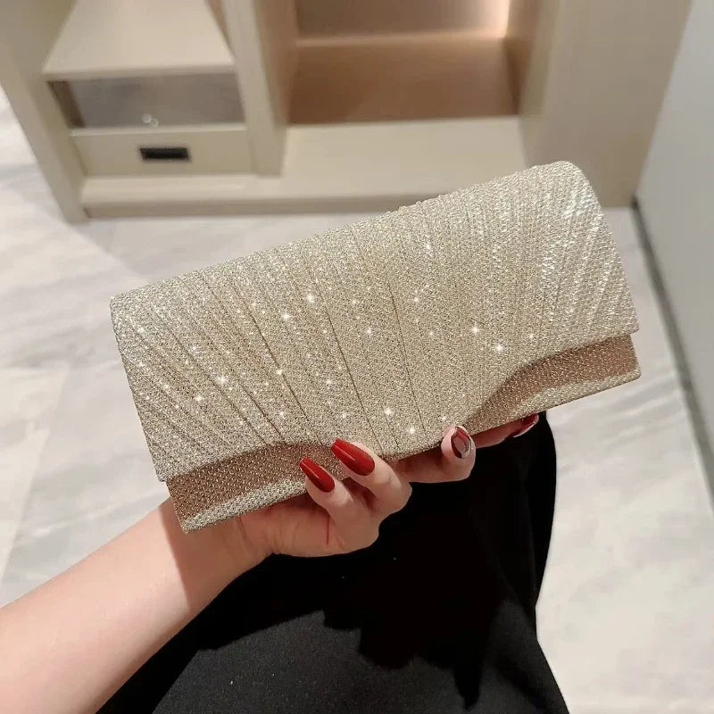 Grand Radiance Sequin Envelope Clutch