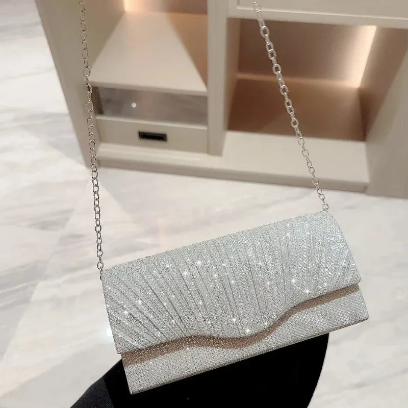 Grand Radiance Sequin Envelope Clutch
