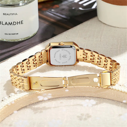 Women's Grand Quadrate Roman Metallic Watch