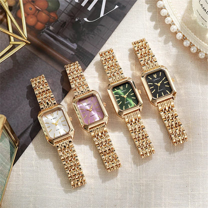 Women's Grand Quadrate Roman Metallic Watch