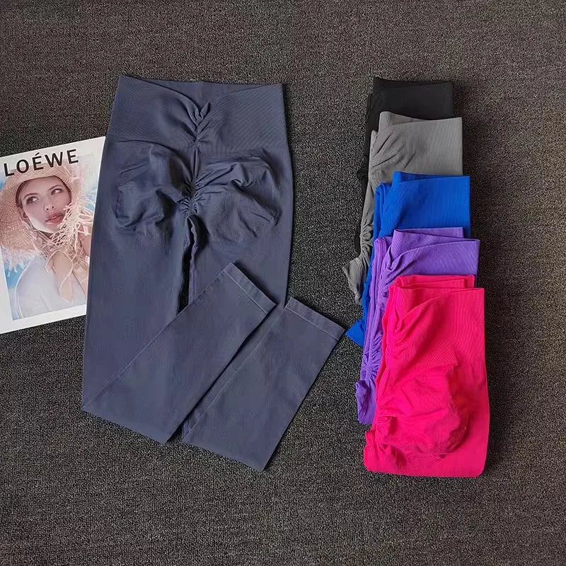 High-Waisted Sculpting Yoga Leggings – Premium Stretch & Breathable Fit