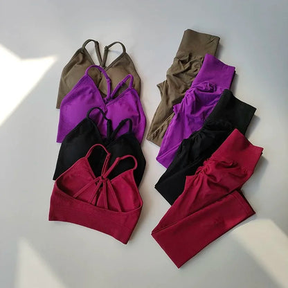 Peach High-Waisted Hip-Lifting Exercise Suit