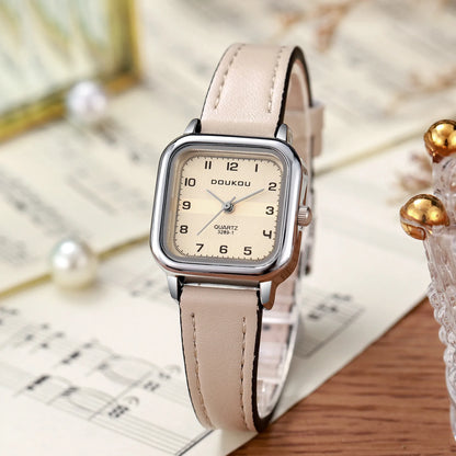 Women's Grand Quadrate Minimalist Steel Strip Watch