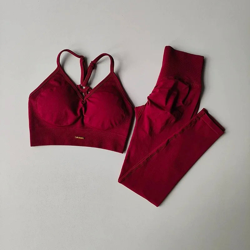 Peach High-Waisted Hip-Lifting Exercise Suit