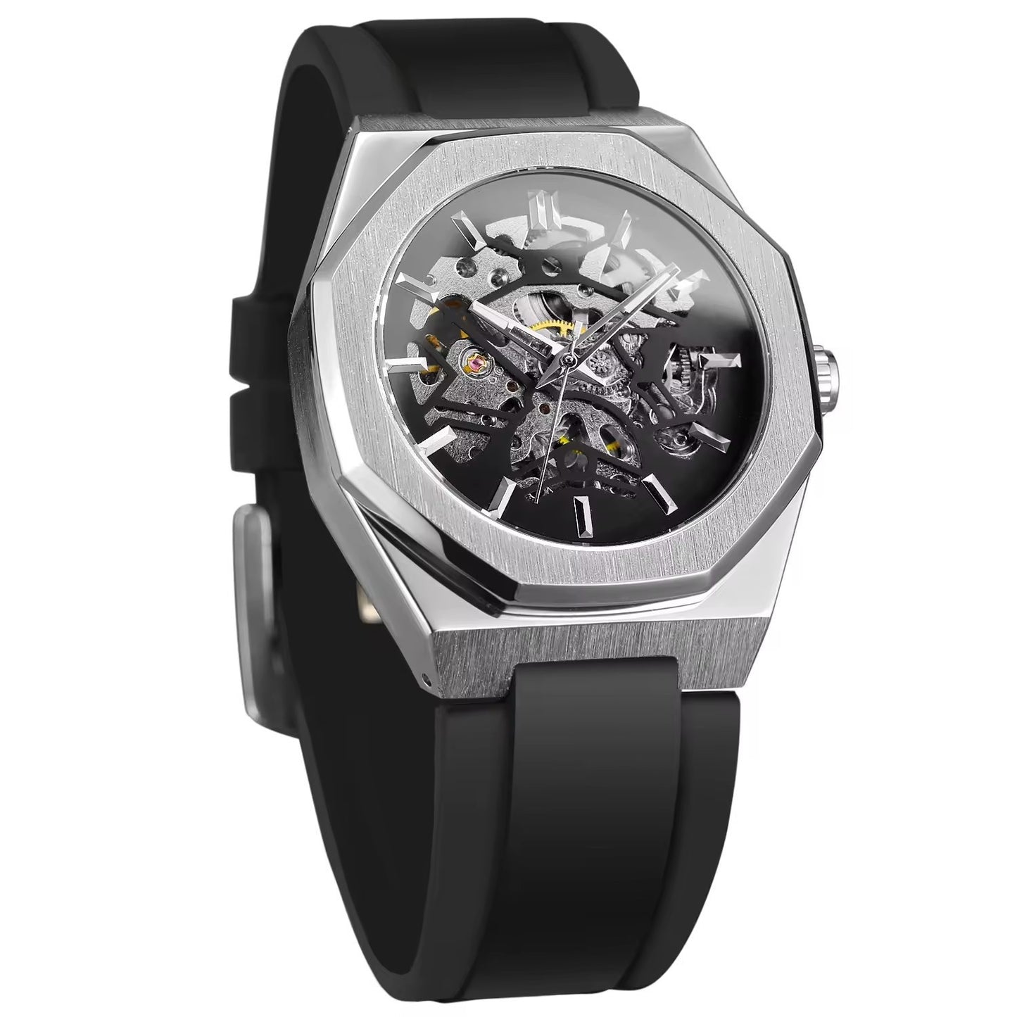 Men's Casual Hollow Skeleton Automatic Timepiece