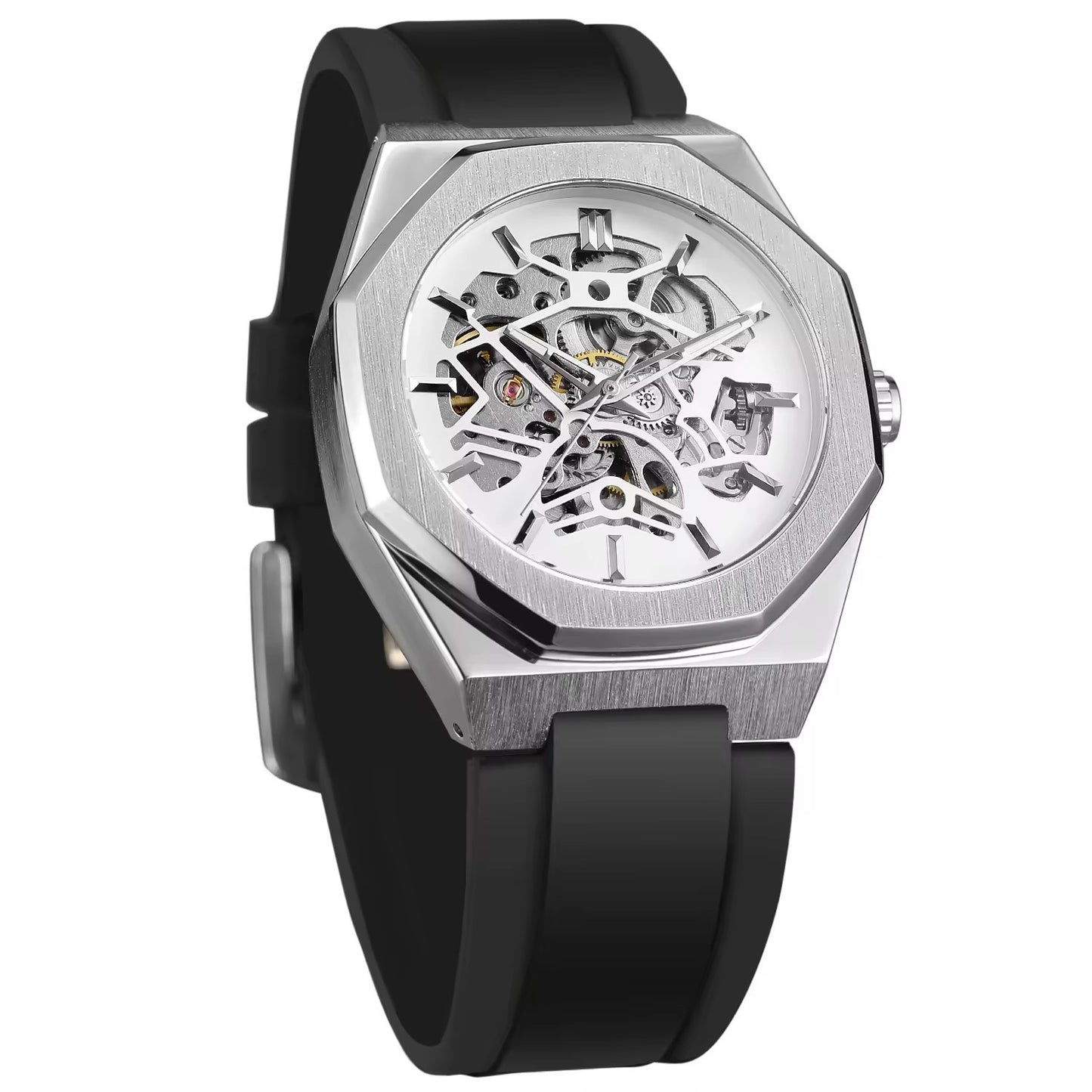 Men's Casual Hollow Skeleton Automatic Timepiece