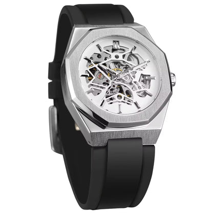 Men's Casual Hollow Skeleton Automatic Timepiece
