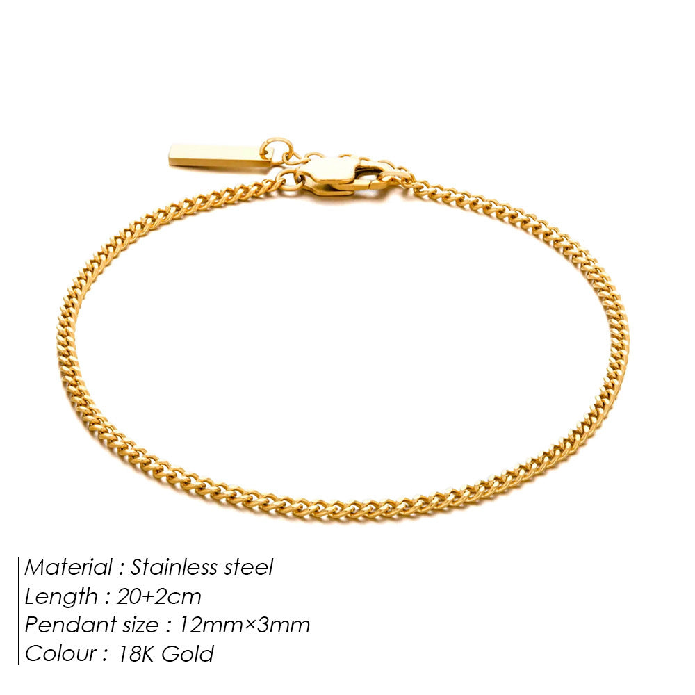 Executive Cuban Link Minimalist Bracelet