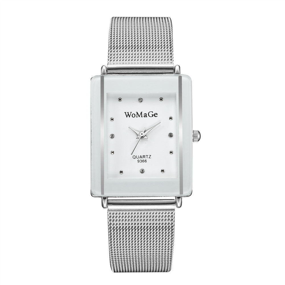 Women's Architectural Rectangular Couple’s Watch