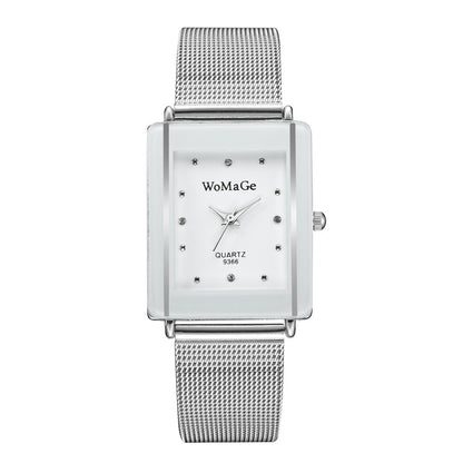 Women's Architectural Rectangular Couple’s Watch