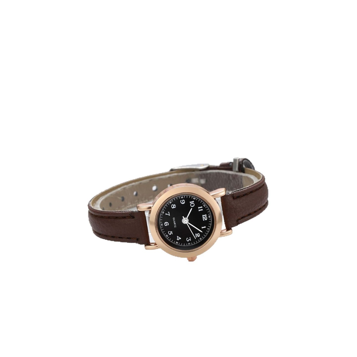 Female Petite Literary Retro Leather Timepiece