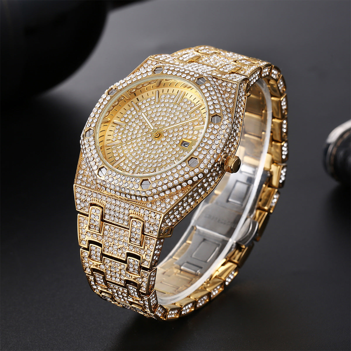 Men's Imperial Ice Hip Hop Full Diamond Timepiece