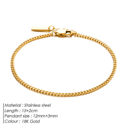 Executive Cuban Link Minimalist Bracelet