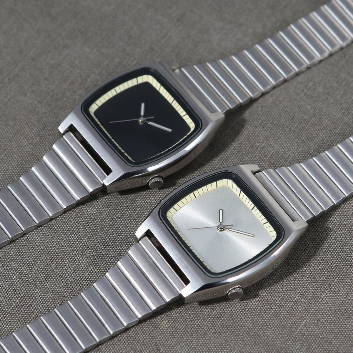 Unisex Minimalist Square Timepiece