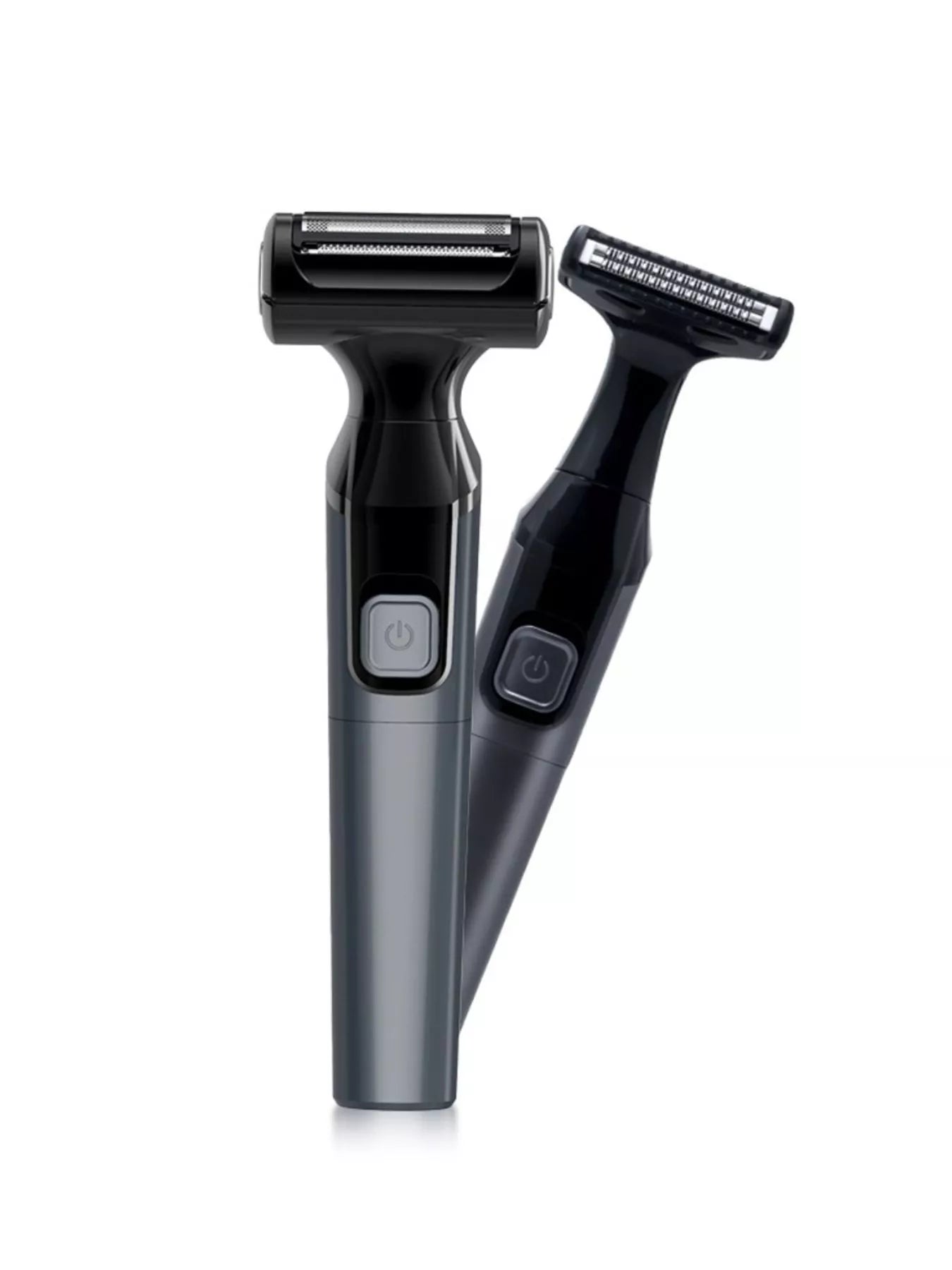 Close up of portable electric shaver head