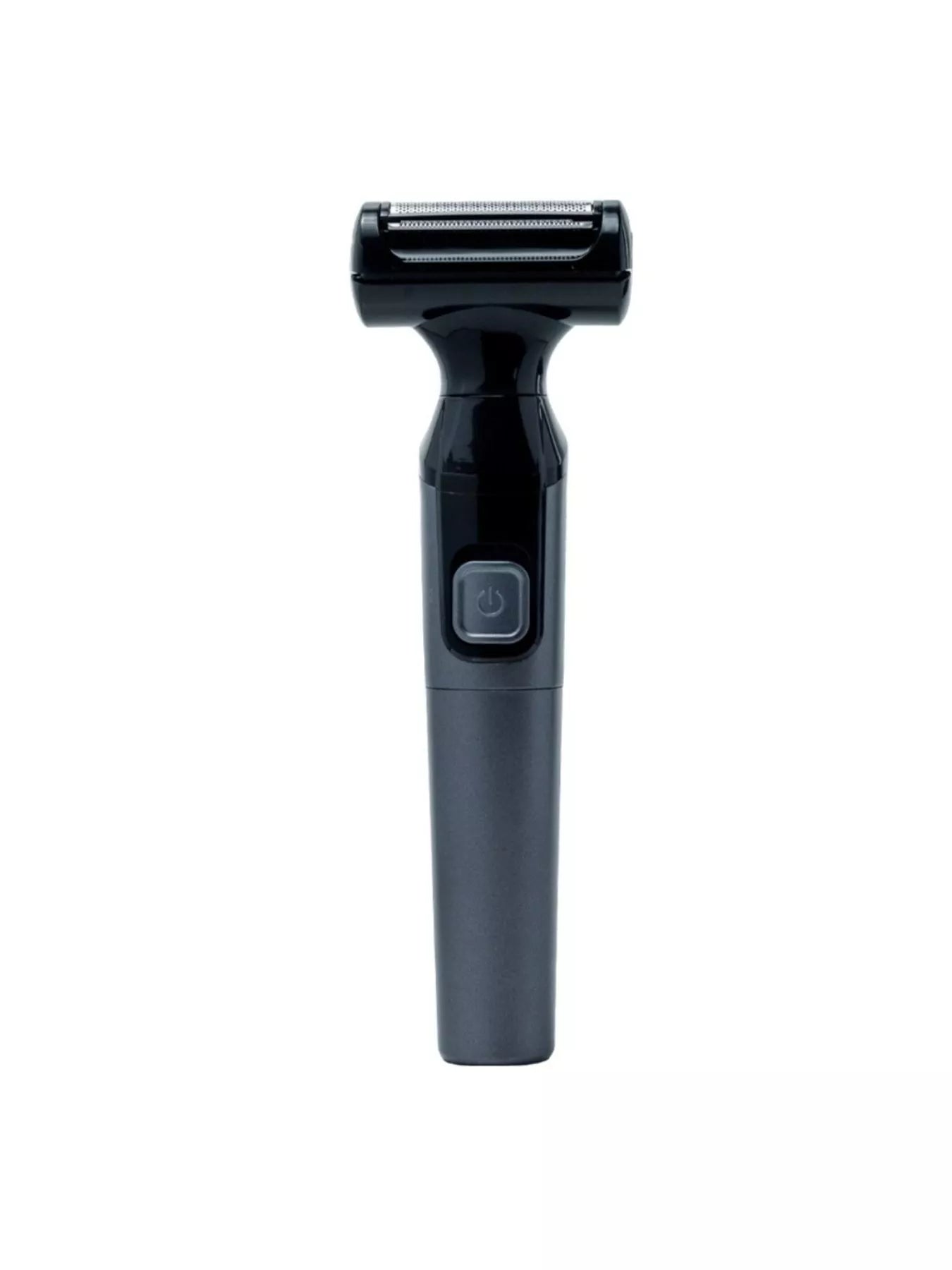 Person using waterproof portable electric shaver