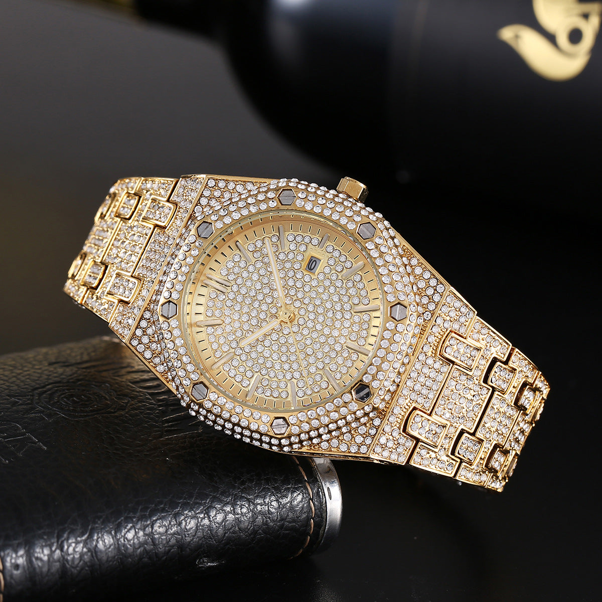 Men's Imperial Ice Hip Hop Full Diamond Timepiece
